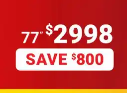 Visions Electronics LG 77 4K Smart TV offer