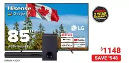 Visions Electronics Hisense 85 A68N Smart TV offer