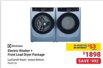 Visions Electronics Electrolux Electric Washer + Front Load Dryer Package offer