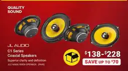 Visions Electronics JL Audio C1 Series Coaxial Speakers offer