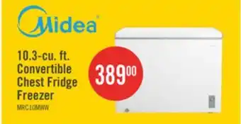 The Brick Midea 10.3 Cu. Ft. Convertible Chest Refrigerator-Freezer - MRC10M4CWW offer