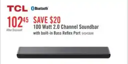 The Brick TCL 2.0 CH Bluetooth Dolby Atmos DTS Virtual:X Soundbar (S45H) offer