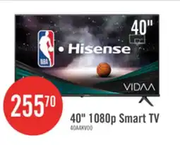 The Brick HISENSE 40 1080p HD Full Array LCD 60Hz VIDAA Smart TV (40A4KV) offer