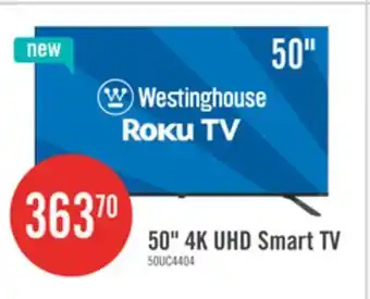 The Brick Westinghouse 50 4K UHD Roku Smart TV offer