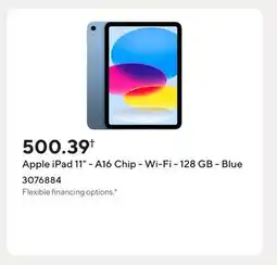 Staples Apple iPad 11 - A16 Chip - Wi-Fi - 128 GB - Blue offer