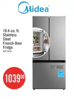 The Brick Midea 30 18.4 Cu. Ft. French-Door Refrigerator - Stainless Steel - MRF18B4AST offer