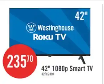 The Brick Westinghouse 42 1080P Roku Smart TV offer