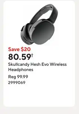 Staples Skullcandy Hesh Evo Wireless Headphones offer