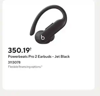 Staples Powerbeats Pro 2 Earbuds - Jet Black offer