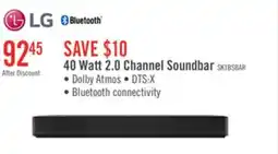 The Brick LG 2.0 CH Bluetooth Dolby Atmos DTS:X Soundbar (SK1.ACANLLK) offer
