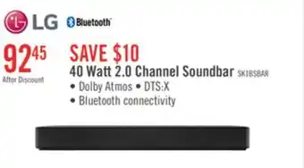 The Brick LG 2.0 CH Bluetooth Dolby Atmos DTS:X Soundbar (SK1.ACANLLK) offer