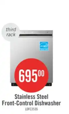 The Brick LG 24 50 dBA Built-In Front-Control Dishwasher with Dynamic Dry - Smudge Proof Stainless Steel - LD offer