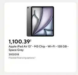 Staples Apple iPad Air 13 - M3 Chip - Wi-Fi - 128 GB - Space Grey offer