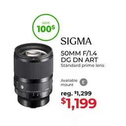 Gosselin Photo 50MM F/1.4 DG DN ART offer