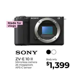 Gosselin Photo ZV-E 10 II offer