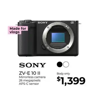 Gosselin Photo ZV-E 10 II offer
