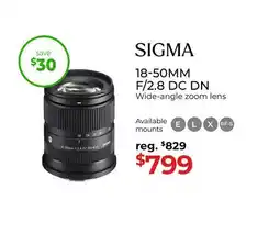 Gosselin Photo 18-50MM F/2.8 DC DN offer