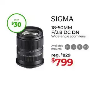 Gosselin Photo 18-50MM F/2.8 DC DN offer