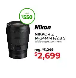 Gosselin Photo NIKKOR Z 14-24MM F/2.8 S offer