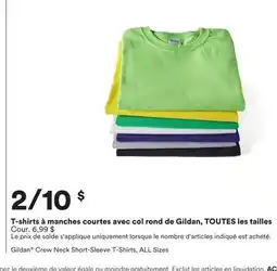 Michaels T-shirts à manches courtes avec col rond de Gildan, TOUTES les tailles offer