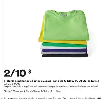 Michaels T-shirts à manches courtes avec col rond de Gildan, TOUTES les tailles offer