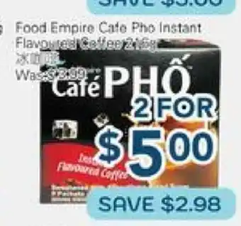 Oceans Fresh Food Market Food Empire Cafe Pho Instant Flavored Coffee offer