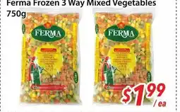 Bestco Food Mart Ferma Frozen 3 Way Mixed Vegetables offer