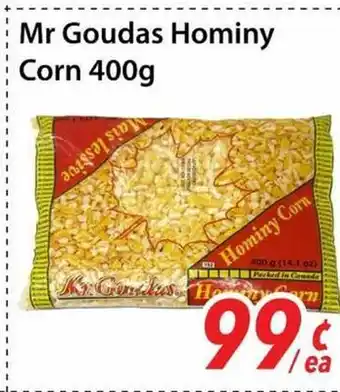 Bestco Food Mart Mr Goudas Hominy Corn offer