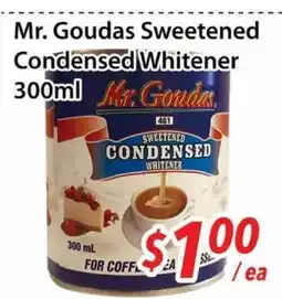 Bestco Food Mart Mr. Goudas Sweetened Condensed Whitener offer
