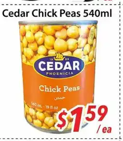Bestco Food Mart Cedar Chick Peas offer
