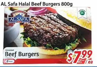 Bestco Food Mart Al Safa Halal Beef Burgers offer