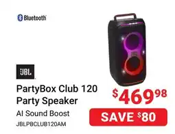 Visions Electronics JBL PartyBox Club 120 Party Speaker offer