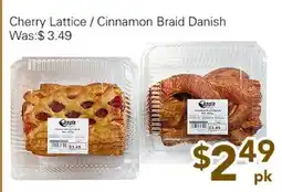 Ample Food Market Cherry lattice/Cinnamon Braid Danish offer
