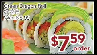 Ample Food Market Green Dragon Roll offer