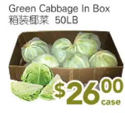 Ample Food Market Green Cabbage In Box offer