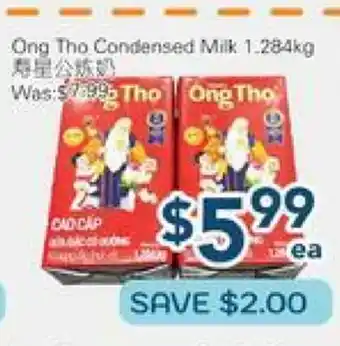 Oceans Fresh Food Market Ong Tho Condensed Milk offer