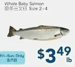 Oceans Fresh Food Market Whole Baby Salmon offer