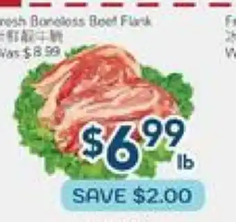 Oceans Fresh Food Market Fresh Boneless Beef Flank offer