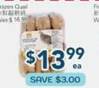 Oceans Fresh Food Market Frozen Quail offer
