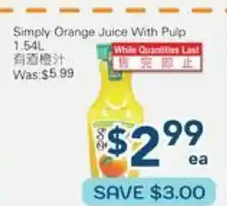 Oceans Fresh Food Market Simply Organic Juice With Pulp offer