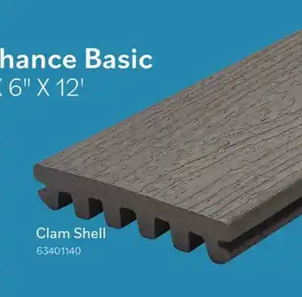 Matériaux Pont Masson Trex Enhance Basic 1 X 6 X 12' Clam Shell offer