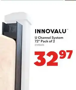 Matériaux Pont Masson INNOVALU U Channel System 72 Pack of 2 offer