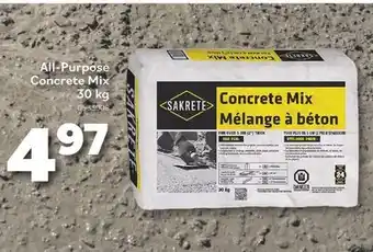 Matériaux Pont Masson SAKRETE All-Purpose Concrete Mix offer