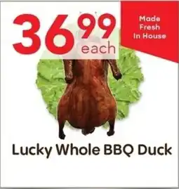 Lucky Supermarket Lucky Whole BBQ Duck offer