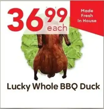 Lucky Supermarket Lucky Whole BBQ Duck offer