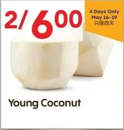 Lucky Supermarket Young Coconut offer
