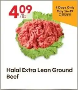 Lucky Supermarket Halal Extra Lean Ground Beef offer