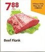 Lucky Supermarket Beef Flank offer