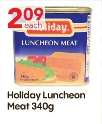 Lucky Supermarket Holiday Luncheon Meat offer