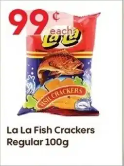 Lucky Supermarket La La Fish Crackers Regular offer